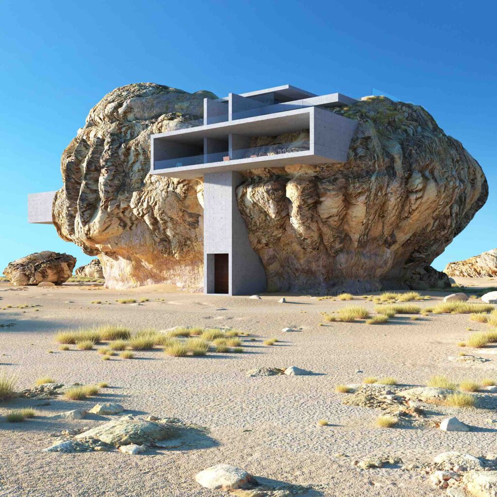 House inside a rock, by Kandal Design 5