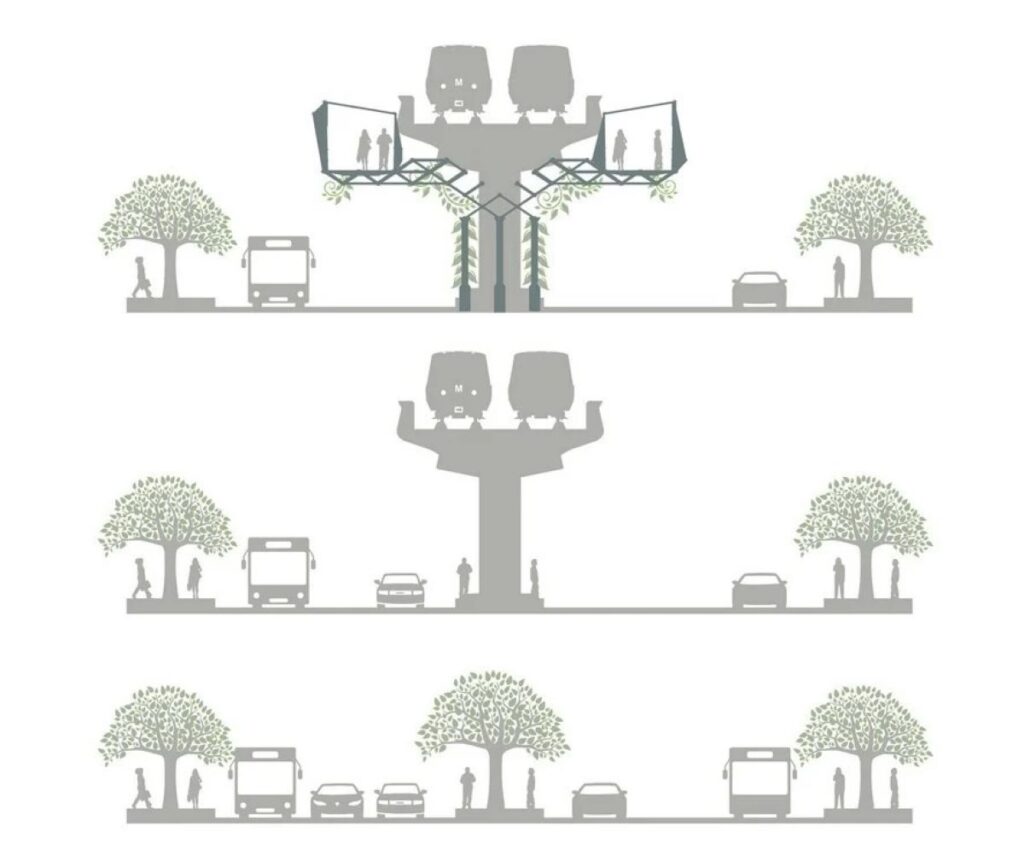 Skywalk, Pragati Maidan Metro station, by Chaukor Studio 7