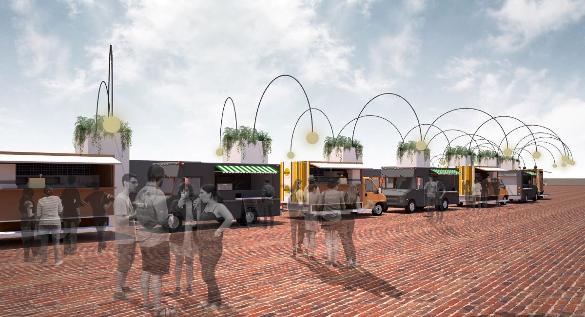 Sewage Line Vendor Park, Mehsana, by BandukSmith Studio 3