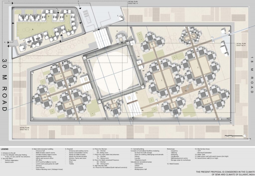 Ground Floor Plan. Prison Design Conceptual. By Fifth Column