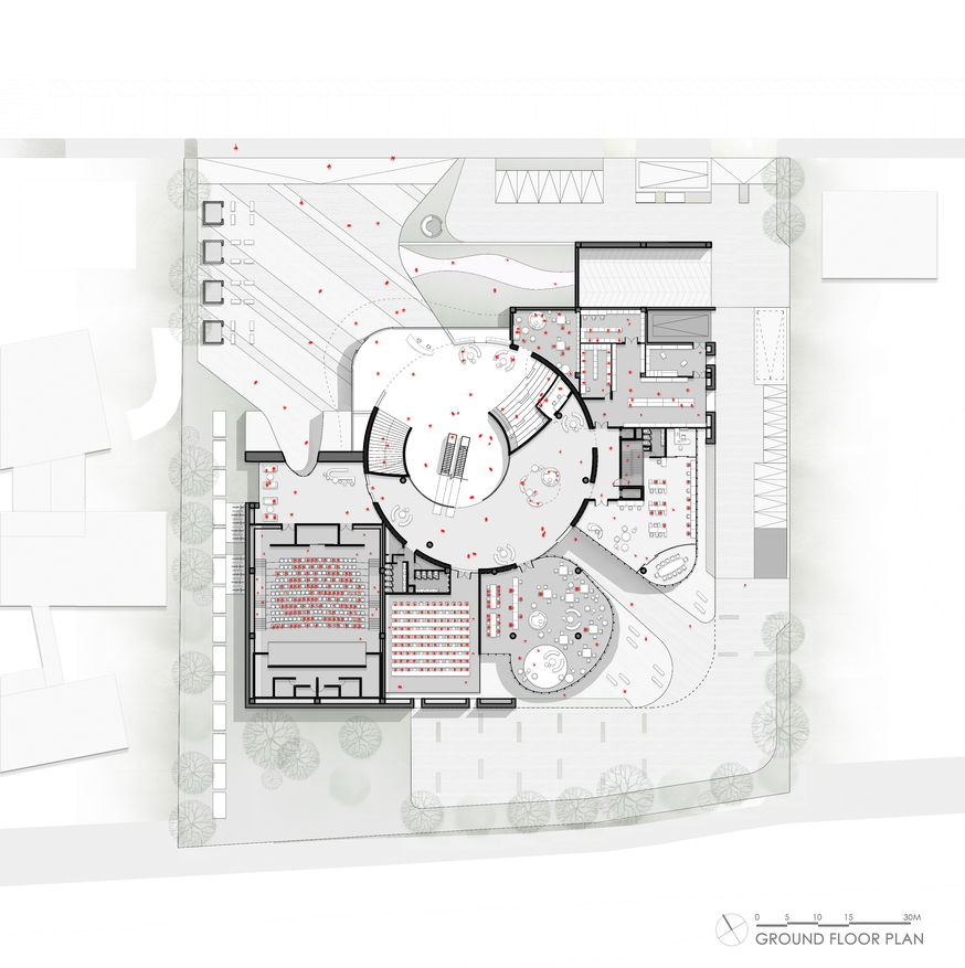 Library as a Community Knowledge Hub, Incheon, South Korea, by CnT Architects