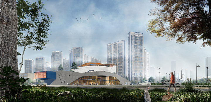 Library as a Community Knowledge Hub, Incheon, South Korea, by CnT Architects
