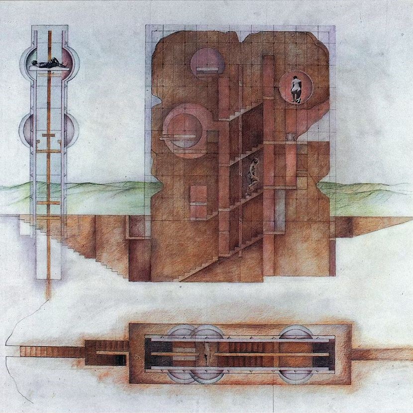 House-without-Rooms-Homage-to-Mallarmes-Le-Livre-by-Raimund-Abraham-1975-5