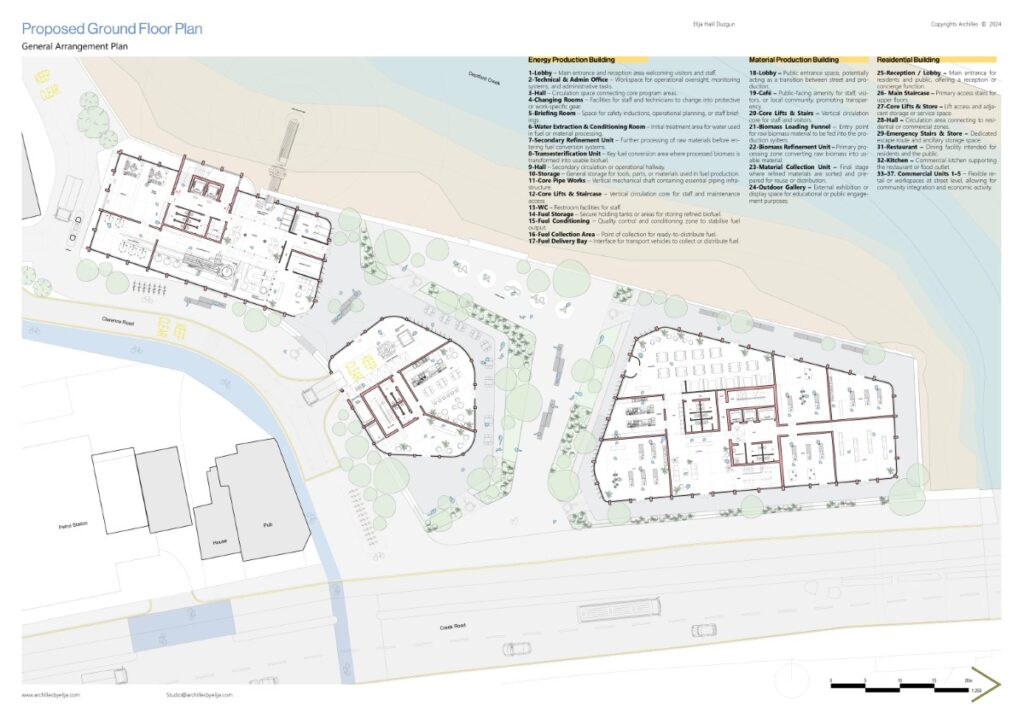 Ground Floor Design, The Living Factory Proposal, by Elija Halil Architecture + Design
