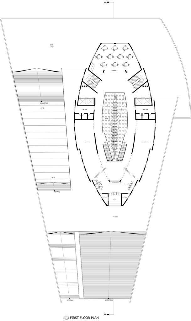 First Floor Plan. Boat Museum, by Muzahid Islam