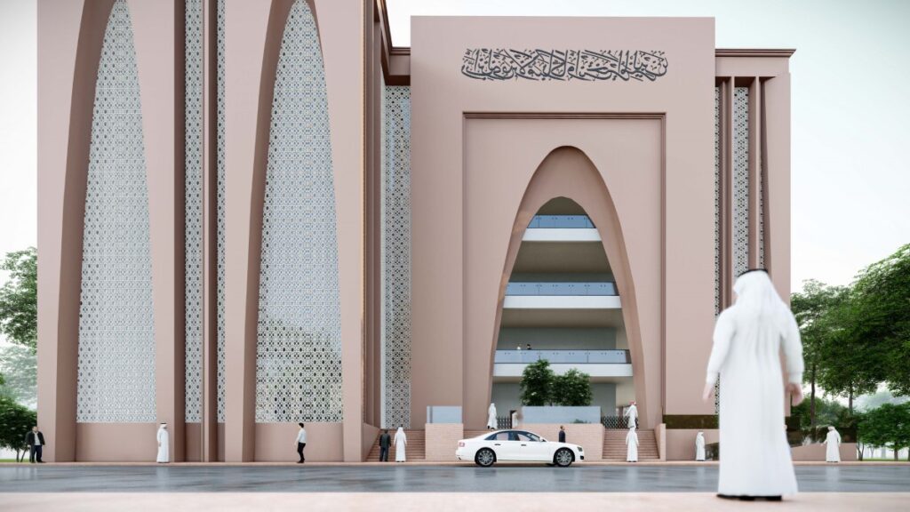 From east side. Rabbania Mosque, by M. Rahman & Associates Architects