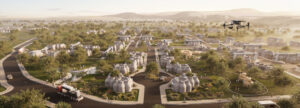 Octacove homes, aerial view, by Sameep Padora and Associates