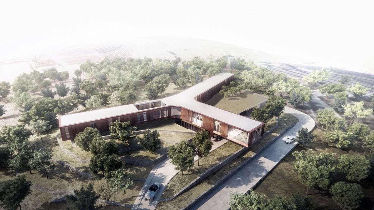 Aerial Image. Y House, South Lebanon, by BAD- Built by Associative Data