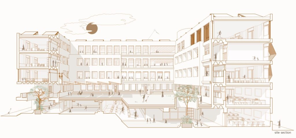 Section, African Urban School, Africa, by theglassbox collective