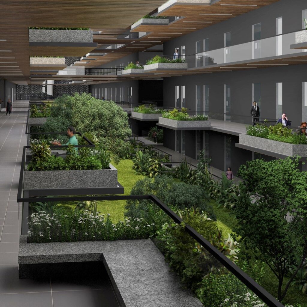 Waiting and resting space. Bombay High Court. © Sanjay Puri Architects