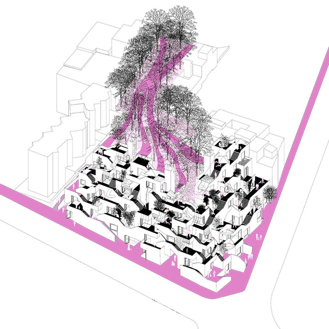 Inhabit the staircase, Barcelona, Spain, by Laura Bravo & Silvia Prujà 1