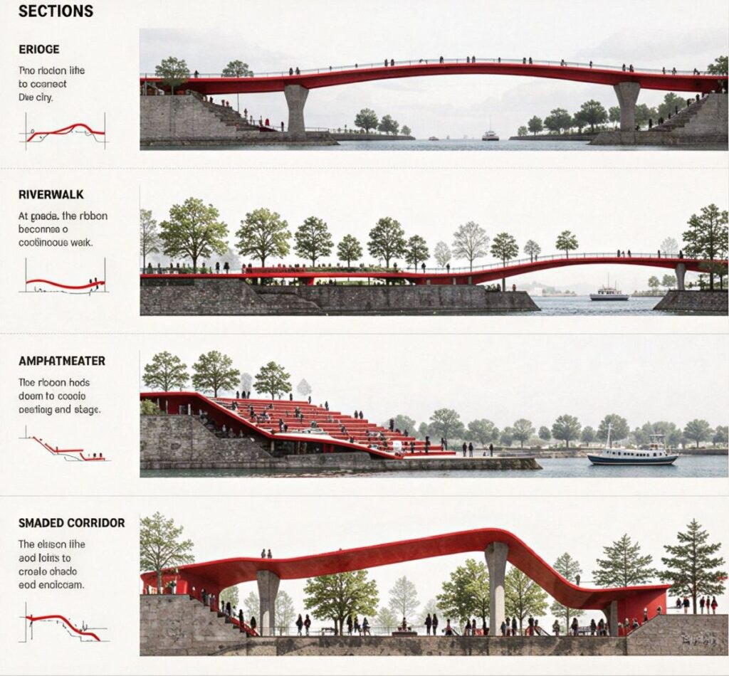 The Red Ribbon Riverwalk by AIRIlab 10