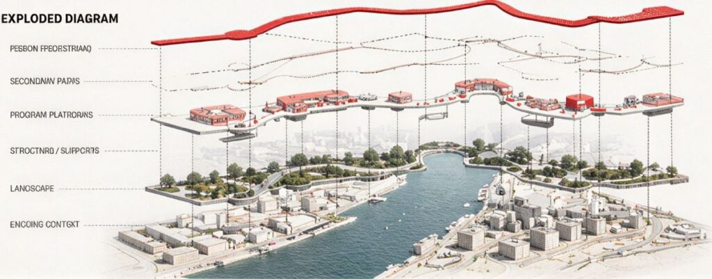 The Red Ribbon Riverwalk by AIRIlab 12