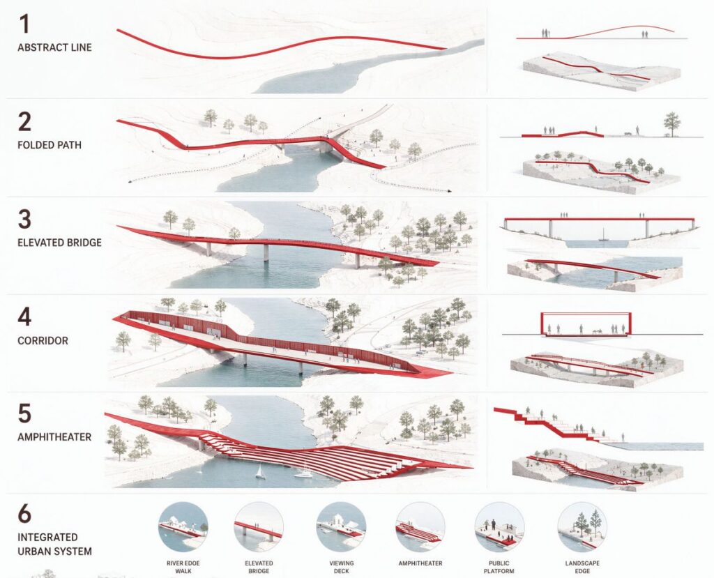 The Red Ribbon Riverwalk by AIRIlab 2