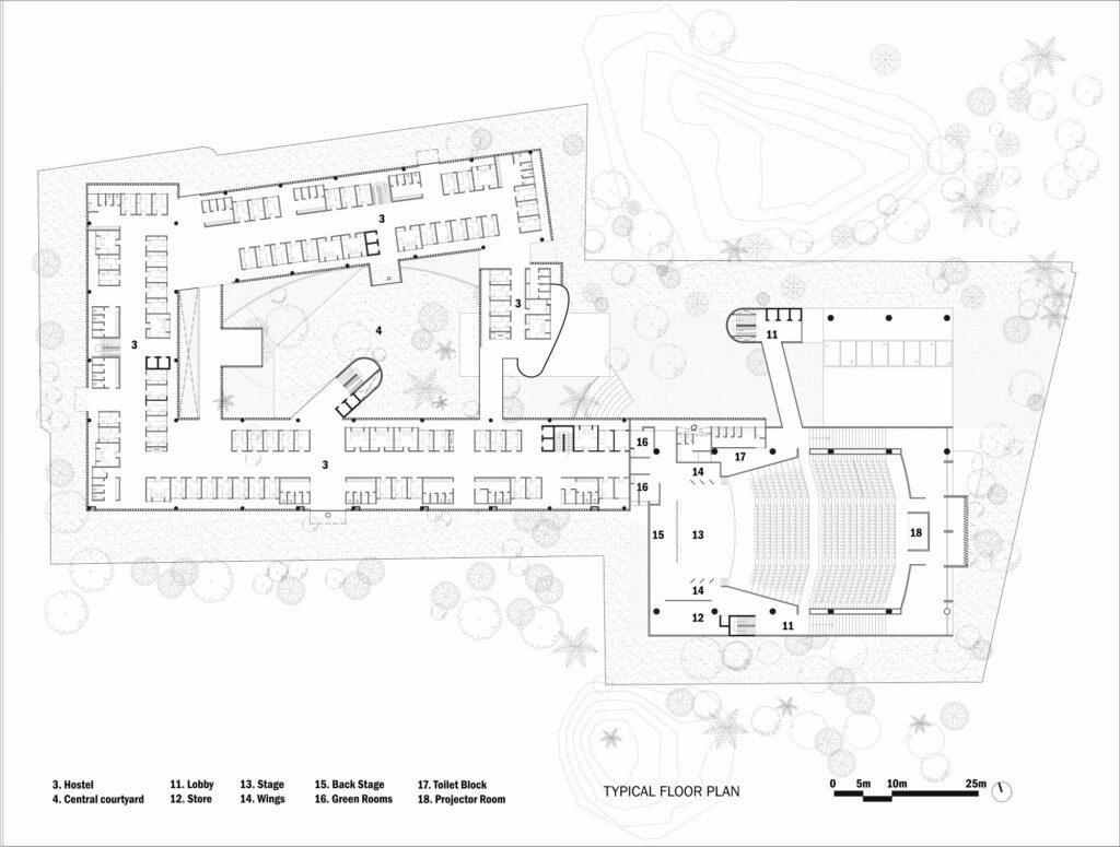Student Centre and Housing, NLS, Bangalore, India, by Samvad Design Studio 11